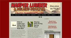 Desktop Screenshot of harperlumber.com